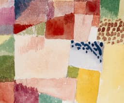 Paul Klee Abstract Art Print: Motif Hammamet Modernism Wall Art, Warm Earth Tones (Giclée) 2