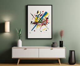 Abstract Art Print, Kandinsky Small Worlds I 1922, Bauhaus Geometric Decor, Colourful Modern Home Decor, Housewarming Gift 4