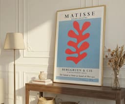 Matisse Wall Art Print, Papiers Découpés Poster, Red Blue Modern Print for Living Room, Housewarming Gift 10