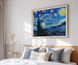 Starry Night Van Gogh Print Wall Art, Blue Sky Stars Decor, Iconic Fine Art, Giclée 7