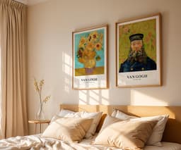 Van Gogh Set of 2 Prints, Sunflowers and The Postman, Post-Impressionist Wall Art, Gallery Wall Set, Living Room Decor, Giclée Print 9