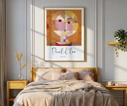 Abstract art print, paul klee senecio, boho terracotta wall art, modern home decor, housewarming gift 6