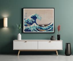 The Great Wave Print, Hokusai Japanese Wall Art, Ocean Coastal Decor, Iconic Blue Art, Ukiyo-e Fine Art, New Home Gift 4