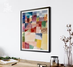 Paul Klee Abstract Art Print: Motif Hammamet Modernism Wall Art, Warm Earth Tones (Giclée) 5