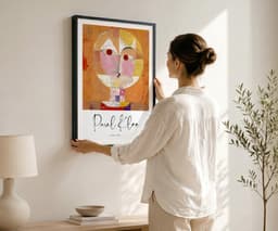 Abstract art print, paul klee senecio, boho terracotta wall art, modern home decor, housewarming gift 2