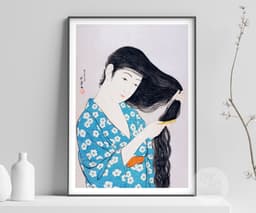 Japanese Wall Art Print, Goyō Hashiguchi, Vintage Wall Decor for Living Room 5