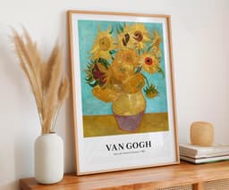 Sunflowers Wall Art Print, Van Gogh Poster, Floral Decor Ideas, Giclée Print 3