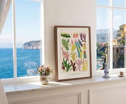 Vintage Coral Wall Art Print, William Saville-Kent, Colourful Marine Decor, Coastal, Fine Art Print, Gallery Wall Art 9
