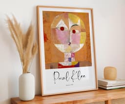 Abstract art print, paul klee senecio, boho terracotta wall art, modern home decor, housewarming gift 3