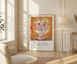 Abstract art print, paul klee senecio, boho terracotta wall art, modern home decor, housewarming gift 5
