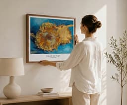 Van Gogh Wall Art Print, Sunflowers, Famous Painting for Living Room, Eclectic Home Decor 4