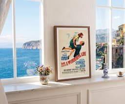 Vintage Movie Wall Art Print, It's a Wonderful Life, Classic Decor, Living Room Art, Fine Art Print Poster 4