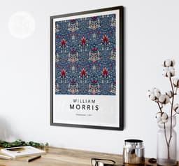 William Morris Wall Art Print, Snakeshead Pattern, Arts and Crafts Floral Decor, Vintage Botanical Art, Maximalist Decor, Giclée Print 4