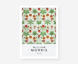 William Morris Wall Art Print, Daisy Pattern 1862, Arts and Crafts Floral Decor, Vintage Botanical Art, Cottagecore Decor, Giclée Print 1