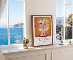 Abstract art print, paul klee senecio, boho terracotta wall art, modern home decor, housewarming gift 8