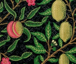 William Morris Wall Art Print, Four Fruits Pattern 1862, Dark Botanical Decor, Maximalist Wall Art, Arts and Crafts, Giclée Print 2
