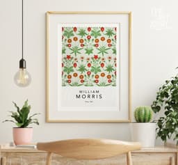 William Morris Wall Art Print, Daisy Pattern 1862, Arts and Crafts Floral Decor, Vintage Botanical Art, Cottagecore Decor, Giclée Print 7