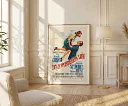 Vintage Movie Wall Art Print, It's a Wonderful Life, Classic Decor, Living Room Art, Fine Art Print Poster 5
