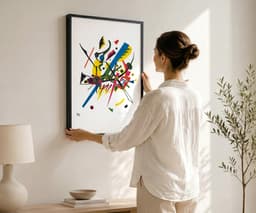 Abstract Art Print, Kandinsky Small Worlds I 1922, Bauhaus Geometric Decor, Colourful Modern Home Decor, Housewarming Gift 2