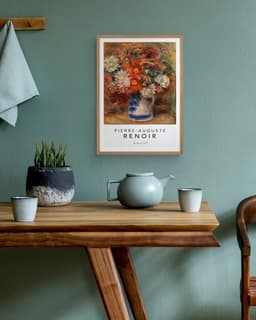 Floral Wall Art Print, Bouquet by Auguste Renoir 1919, Impressionist Flower Decor, Living Room Art, Romantic Decor, Giclée Fine Art Print 7