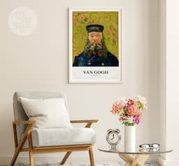 Van Gogh The Postman Portrait Print, Post-Impressionism Wall Art for Living Room 5