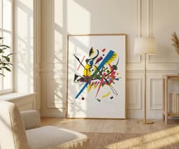 Abstract Art Print, Kandinsky Small Worlds I 1922, Bauhaus Geometric Decor, Colourful Modern Home Decor, Housewarming Gift 5