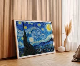 Starry Night Van Gogh Print Wall Art, Blue Sky Stars Decor, Iconic Fine Art, Giclée 5