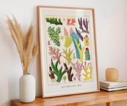 Vintage Coral Wall Art Print, William Saville-Kent, Colourful Marine Decor, Coastal, Fine Art Print, Gallery Wall Art 4