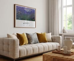 Claude Monet Water Lilies Agapanthus Print, Floral Decor, Impressionist Wall Art 10