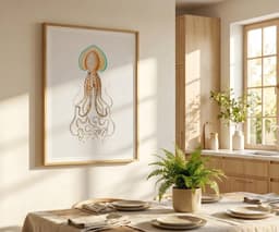 Squid Wall Art Print, Vintage Ernst Haeckel Illustration, Ocean Marine Decor, Coastal Wall Art, Bathroom Art, Giclée Fine Art Print 7