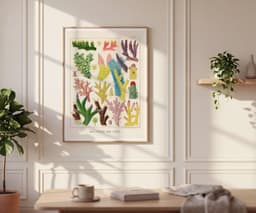 Vintage Coral Wall Art Print, William Saville-Kent, Colourful Marine Decor, Coastal, Fine Art Print, Gallery Wall Art 8