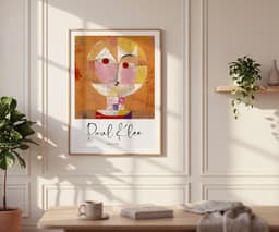 Abstract art print, paul klee senecio, boho terracotta wall art, modern home decor, housewarming gift 7