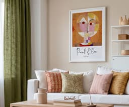 Abstract art print, paul klee senecio, boho terracotta wall art, modern home decor, housewarming gift 9