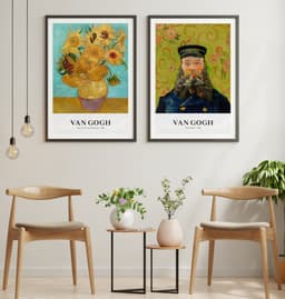 Van Gogh The Postman Portrait Print, Post-Impressionism Wall Art for Living Room 9