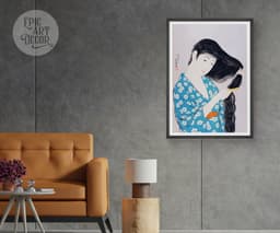 Japanese Wall Art Print, Goyō Hashiguchi, Vintage Wall Decor for Living Room 9
