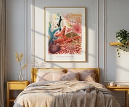 Marine Life Wall Art Print, Saville-Kent, Vintage, Living Room Coastal Decor, Blue Fine Art Print - The Great Barrier Reef of Australia 9