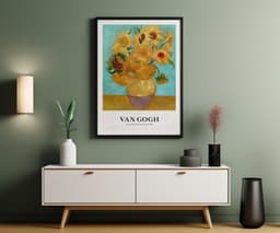 Sunflowers Wall Art Print, Van Gogh Poster, Floral Decor Ideas, Giclée Print 4