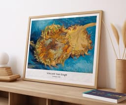 Van Gogh Wall Art Print, Sunflowers, Famous Painting for Living Room, Eclectic Home Decor 5