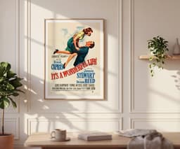 Vintage Movie Wall Art Print, It's a Wonderful Life, Classic Decor, Living Room Art, Fine Art Print Poster 9