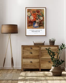 Floral Wall Art Print, Bouquet by Auguste Renoir 1919, Impressionist Flower Decor, Living Room Art, Romantic Decor, Giclée Fine Art Print 6