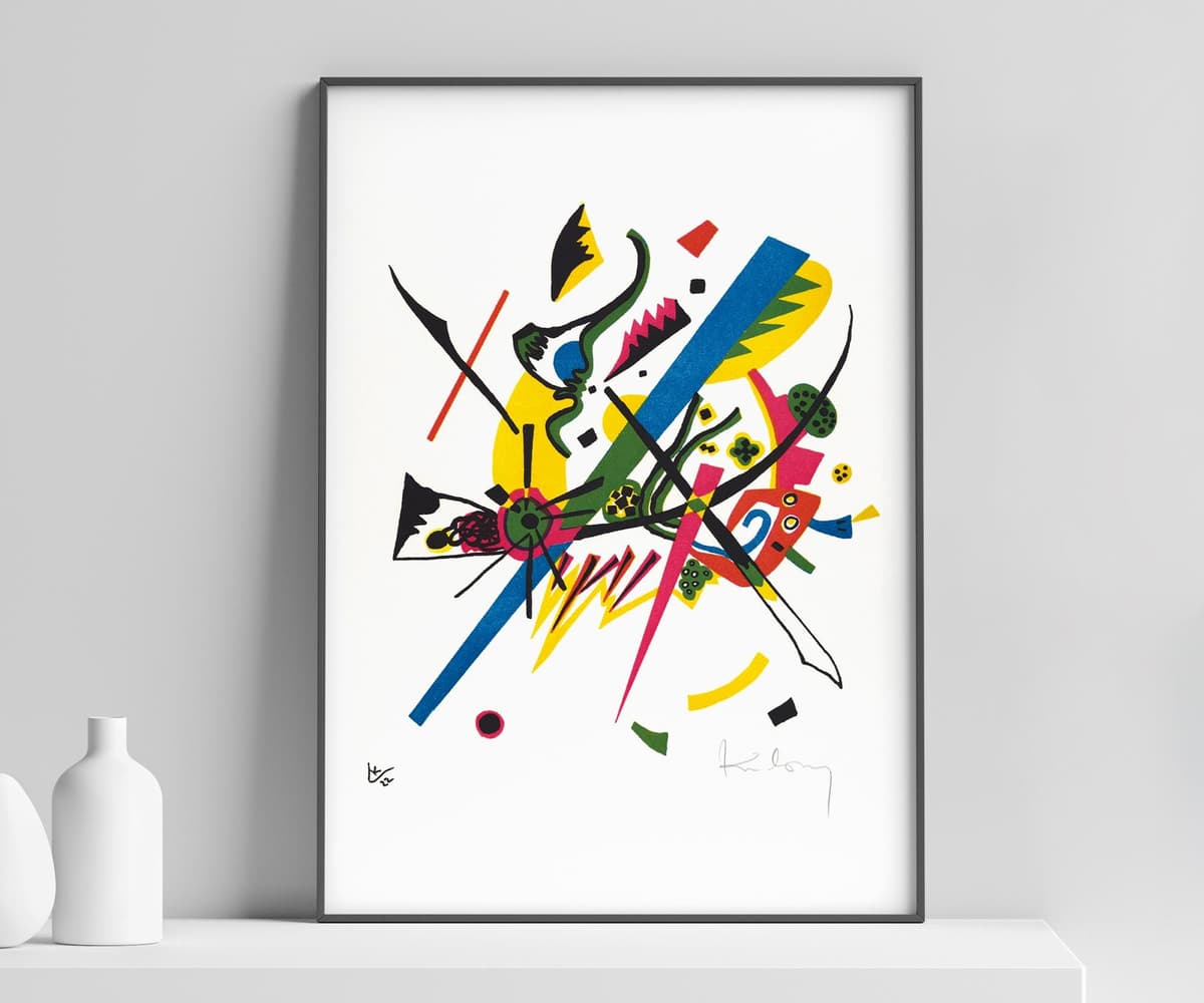 Abstract Art Print, Kandinsky Small Worlds I 1922, Bauhaus Geometric Decor, Colourful Modern Home Decor, Housewarming Gift
