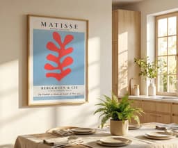 Matisse Wall Art Print, Papiers Découpés Poster, Red Blue Modern Print for Living Room, Housewarming Gift 7