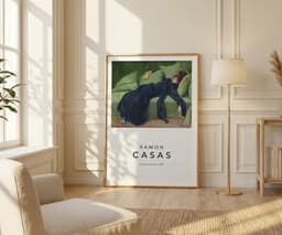 Decadent Young Woman After the Dance by Ramon Casas, Retro Art Nouveau Wall Art Print 5