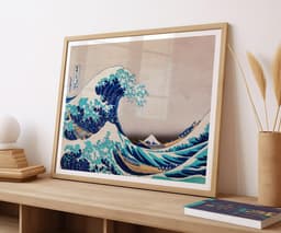 The Great Wave Print, Hokusai Japanese Wall Art, Ocean Coastal Decor, Iconic Blue Art, Ukiyo-e Fine Art, New Home Gift 3