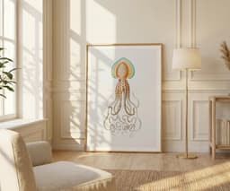 Squid Wall Art Print, Vintage Ernst Haeckel Illustration, Ocean Marine Decor, Coastal Wall Art, Bathroom Art, Giclée Fine Art Print 6
