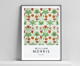 William Morris Wall Art Print, Daisy Pattern 1862, Arts and Crafts Floral Decor, Vintage Botanical Art, Cottagecore Decor, Giclée Print 4