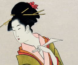 Eishi Hosoda Print, Vintage Japanese Wall Art for Living Room, Bedroom or Kitchen 4