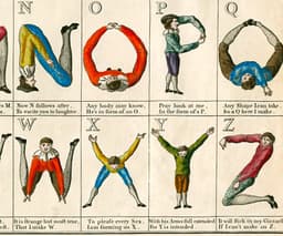 Vintage Alphabet Poster Comical Hotch Potch, Abc typography print, Mid-century poster, Made in the UK 3