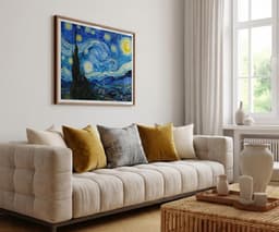 Starry Night Van Gogh Print Wall Art, Blue Sky Stars Decor, Iconic Fine Art, Giclée 10