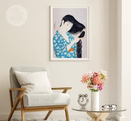 Japanese Wall Art Print, Goyō Hashiguchi, Vintage Wall Decor for Living Room 8